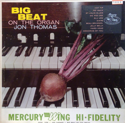 Jon Thomas (3) : Big Beat On The Organ (LP, Album, Mono)