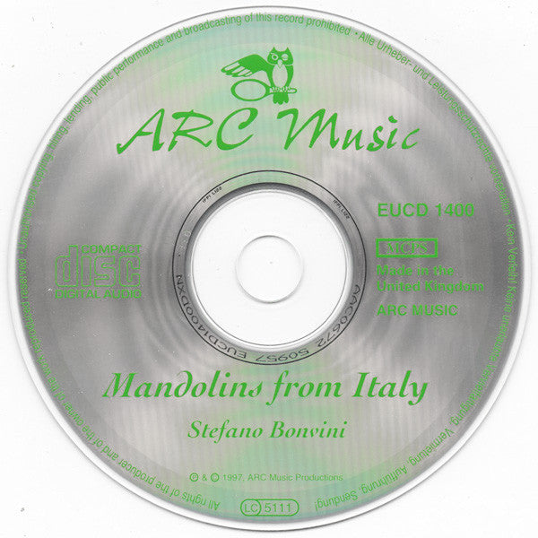 Stefano Bonvini : Mandolins From Italy - I Mandolini Italiani (CD, Album)