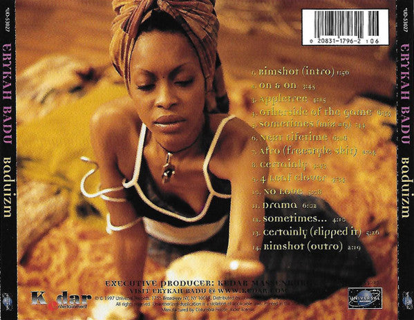 Erykah Badu : Baduizm (CD, Album, Club, Oly)