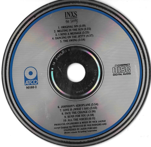 INXS : The Swing (CD, Album, RE, Blu)