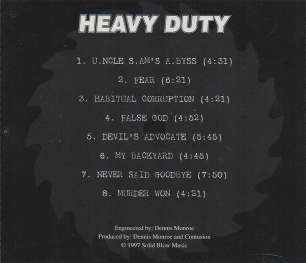 Contusion (3) : Heavy Duty (CD)