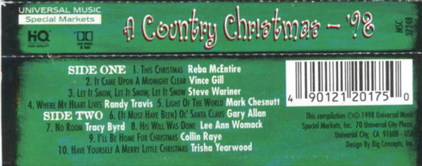 Various : A Country Christmas ‒ '98 (Cass, Comp)