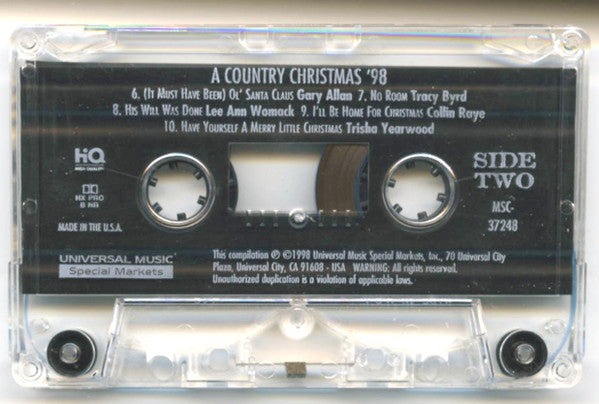 Various : A Country Christmas ‒ '98 (Cass, Comp)