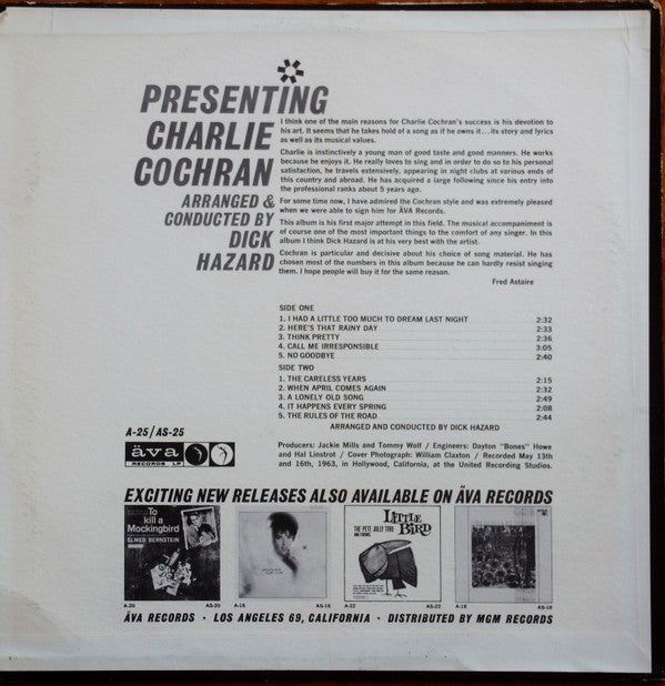 Charlie Cochran - Presenting Charlie Cochran (LP) (VG) - Endless Media