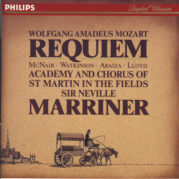 Wolfgang Amadeus Mozart - The Academy Of St. Martin-in-the-Fields / Sir Neville Marriner : Requiem (CD, Album, Club, BMG)