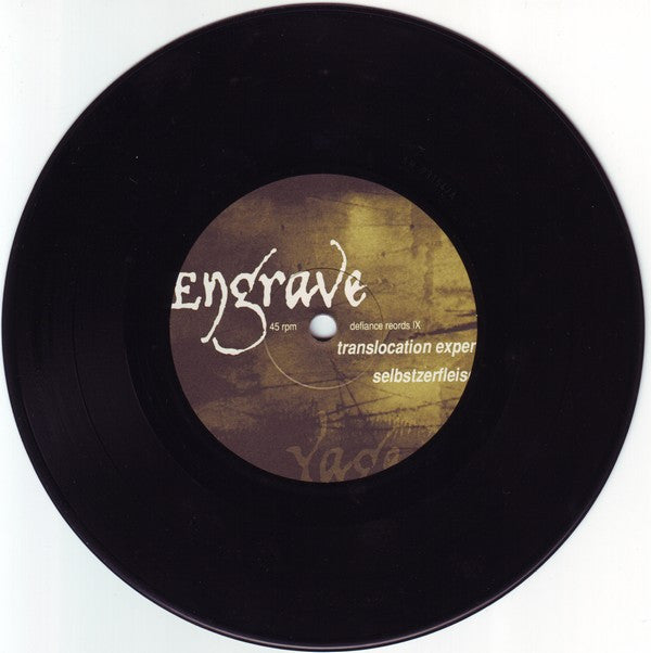 Yage  - Yage & Engrave (7") (VG+) - Endless Media