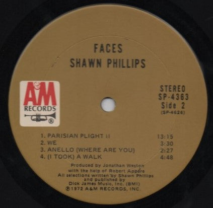 Shawn Phillips (2) : Faces (LP, Album, Ter)