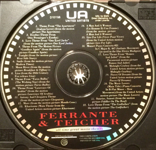 Ferrante & Teicher : All Time Great Movie Themes (CD, Comp, Club, RE)