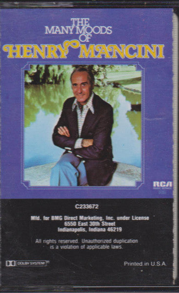 Henry Mancini : The Many Moods Of Henry Mancini (Cass, Comp, Club)