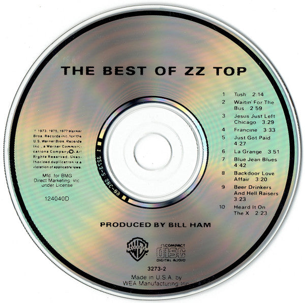 ZZ Top : The Best Of ZZ Top (CD, Comp, Club, RE)
