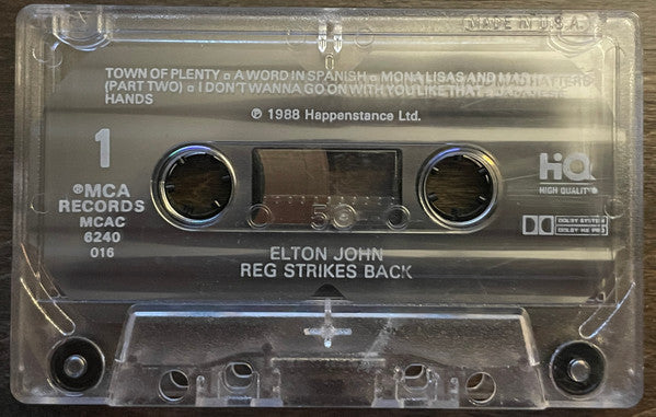 Elton John : Reg Strikes Back (Cass, Album, Dol)