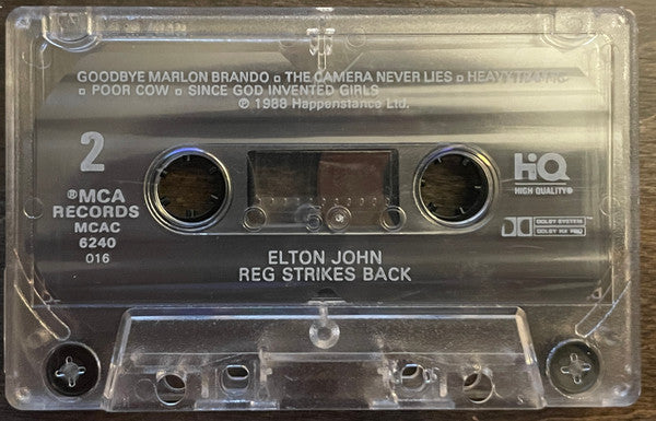 Elton John : Reg Strikes Back (Cass, Album, Dol)