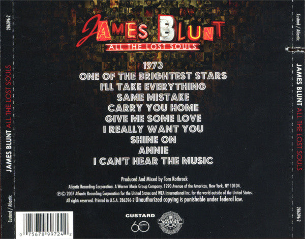 James Blunt : All The Lost Souls (CD, Album)