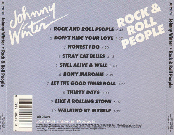 Johnny Winter : Rock & Roll People (CD, Comp, RE)