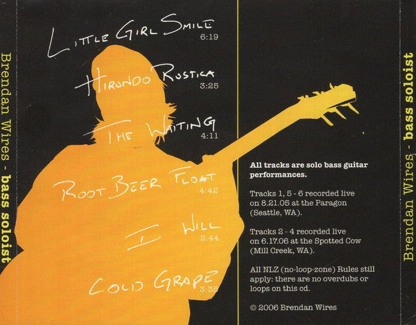 Brendan Wires : Bass Soloist (CD)