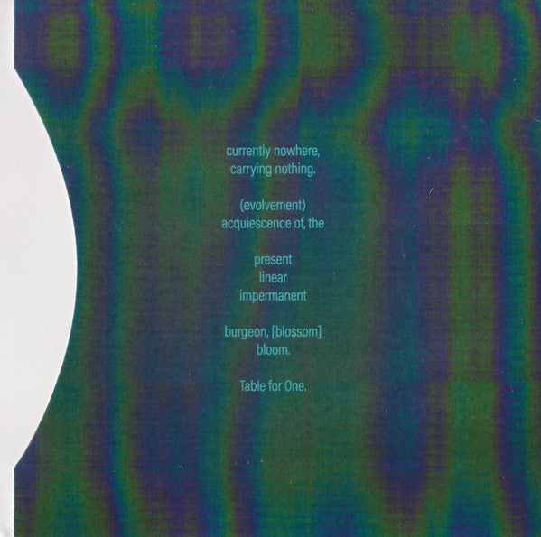 Sean Hamilton (7) : Table For One (CDr, Album)