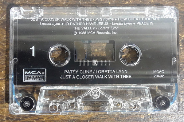Patsy Cline / Loretta Lynn : Just A Closer Walk With Thee (Cass, Comp)