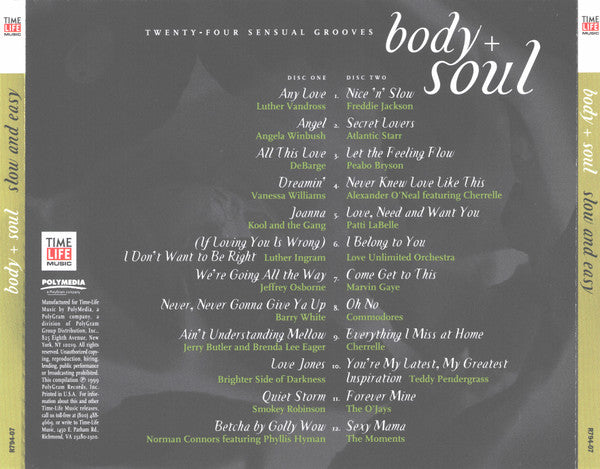 Various : Body + Soul - Slow And Easy (2xCD, Comp)