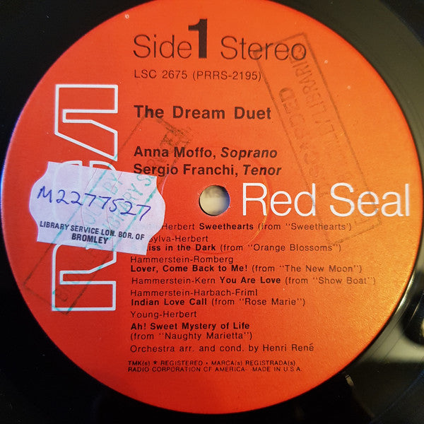 Anna Moffo / Sergio Franchi - The Dream Duet (LP) (VG) - Endless Media