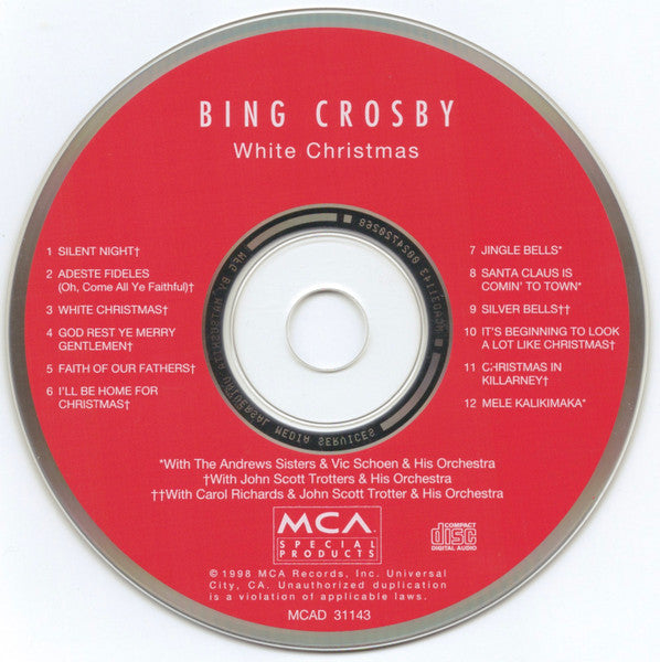Bing Crosby : White Christmas (CD, Album, RE, Mat)