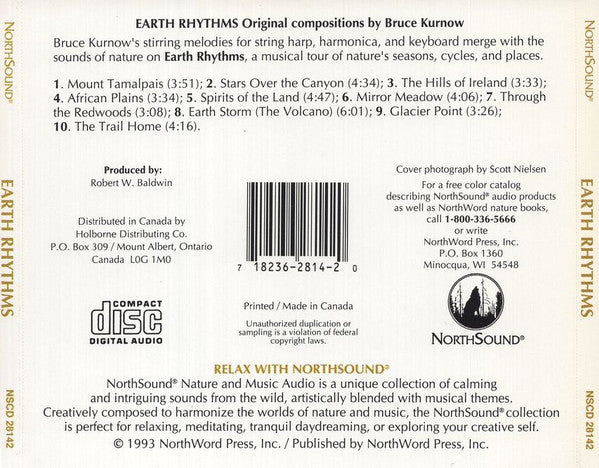 Bruce Kurnow : Earth Rhythms  (CD, Album)