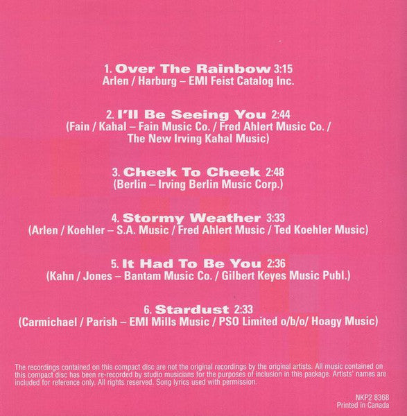 Unknown Artist : Karaoke Party! Classic Standards (CD+G, Album)
