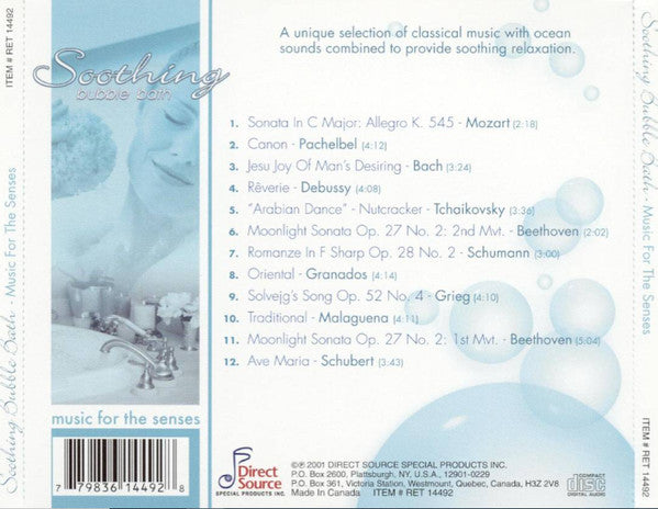 Various - Soothing Bubble Bath (CD) (VG) - Endless Media