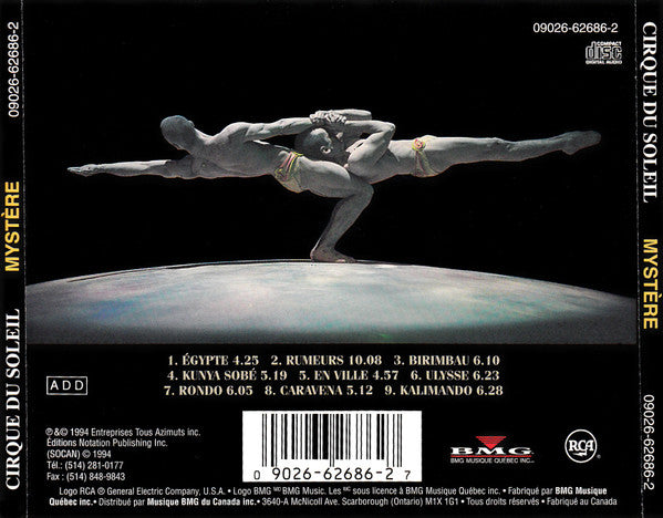 Cirque Du Soleil : Mystère (CD, Album)