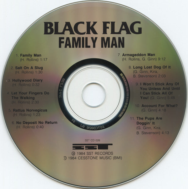 Black Flag : Family Man (CD, Album, RP)