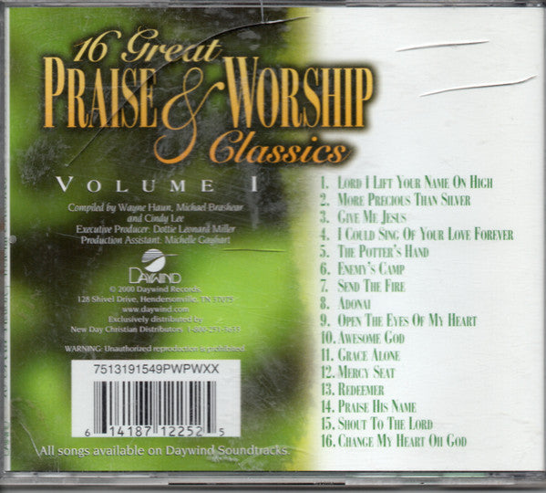 Various : 16 Great Praise & Worship Classics Vol.1 (CD, Comp)