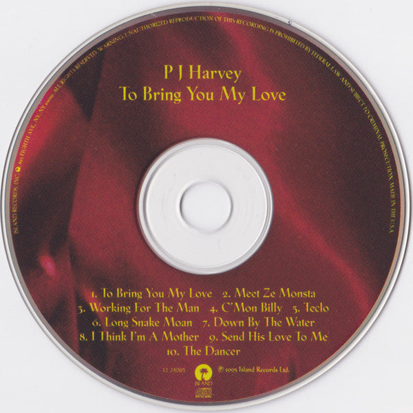 PJ Harvey : To Bring You My Love (CD, Album, Club)