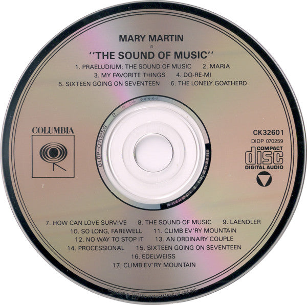 Leland Hayward, Richard Halliday, Richard Rodgers, Oscar Hammerstein II Present Mary Martin : The Sound Of Music - Original Broadway Cast (CD, RE)