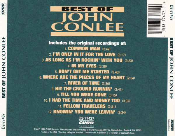 John Conlee : Best Of (CD, Comp)