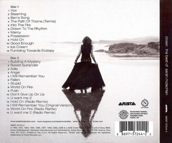 Sarah McLachlan : Closer: The Best Of Sarah McLachlan (2xCD, Comp, Dlx, Ltd)
