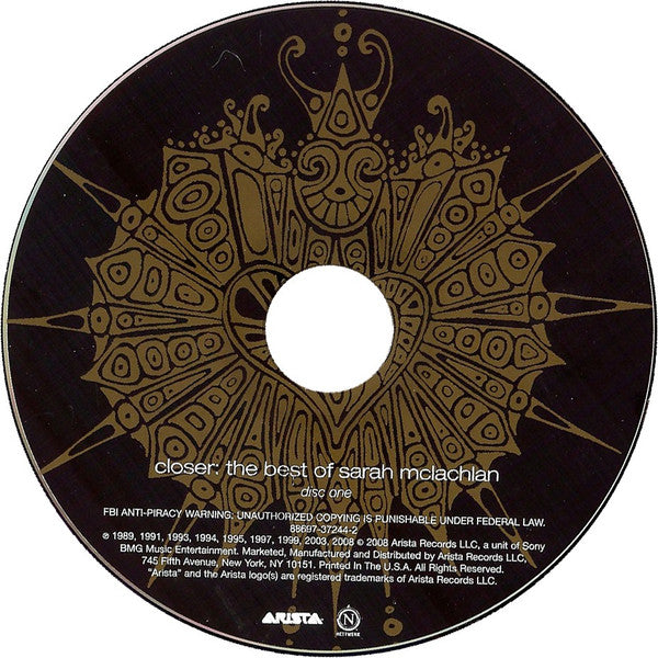 Sarah McLachlan : Closer: The Best Of Sarah McLachlan (2xCD, Comp, Dlx, Ltd)