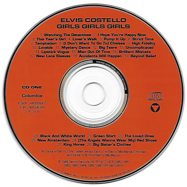 Elvis Costello : Girls +£÷ Girls =$& Girls (The Songs Of Elvis Costello / The Sounds Of Elvis Costello & The Attractions) (2xCD, Comp)