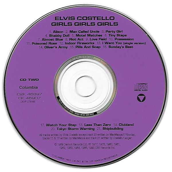 Elvis Costello : Girls +£÷ Girls =$& Girls (The Songs Of Elvis Costello / The Sounds Of Elvis Costello & The Attractions) (2xCD, Comp)