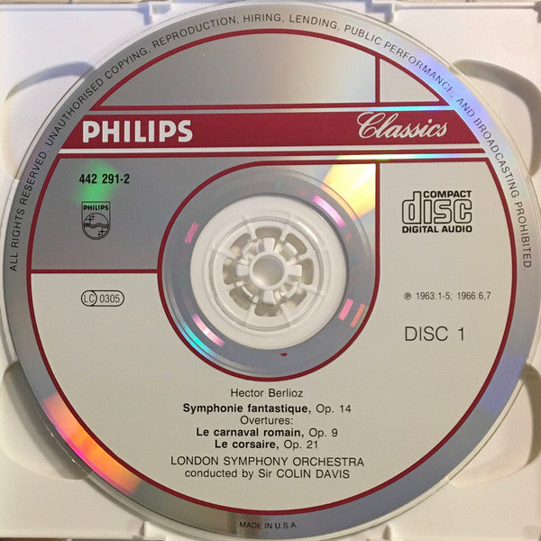 Hector Berlioz - Nobuko Imai, London Symphony Orchestra, John Alldis Choir, Sir Colin Davis : Great Orchestral Works (2xCD, Comp, RM)