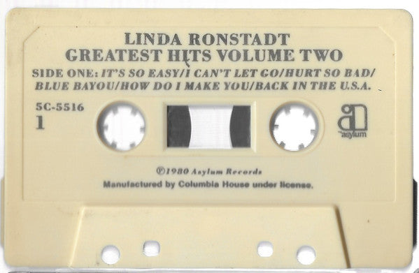 Linda Ronstadt : Greatest Hits Volume Two (Cass, Comp, Club)