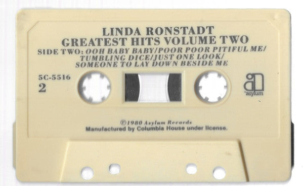 Linda Ronstadt : Greatest Hits Volume Two (Cass, Comp, Club)