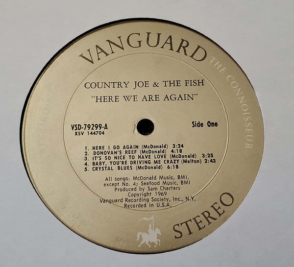 Country Joe And The Fish : Here We Are Again (LP, Album, Pit)