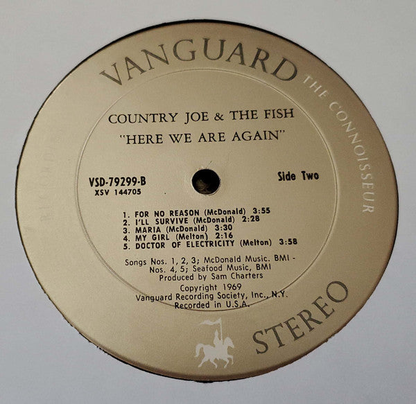 Country Joe And The Fish : Here We Are Again (LP, Album, Pit)