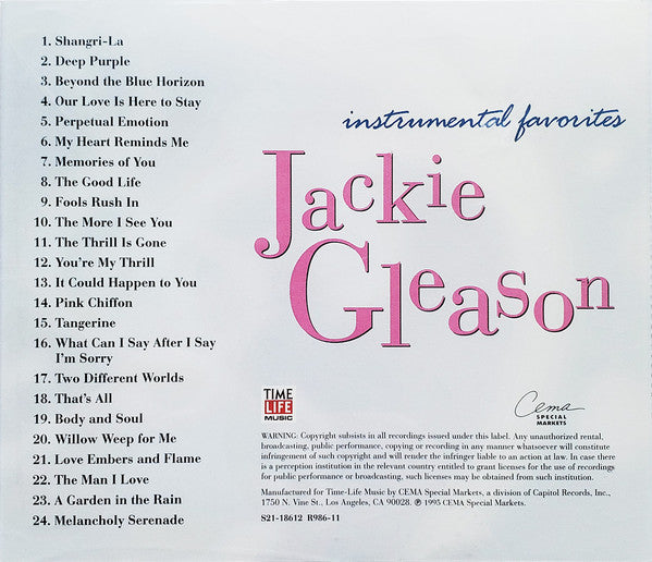 Jackie Gleason : Instrumental Favorites (CD, Comp)