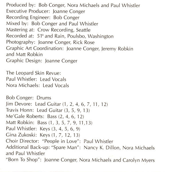 Paul Whistler, Nora Michaels : Leopard Skin Music (CD, Album)