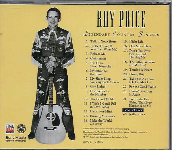 Ray Price : Legendary Country Singers (CD, Comp)