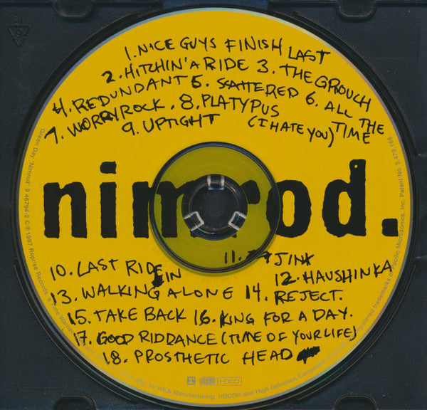 Green Day : Nimrod. (HDCD, Album, RE, WEA)
