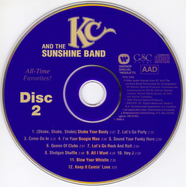 KC & The Sunshine Band : 36 All-Time Favorites! (3xCD, Comp)
