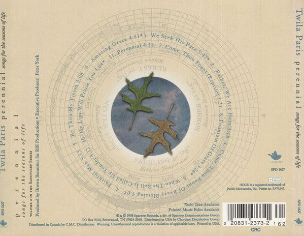 Twila Paris : Perennial (Songs For The Seasons Of Life) (HDCD, Album, Club)