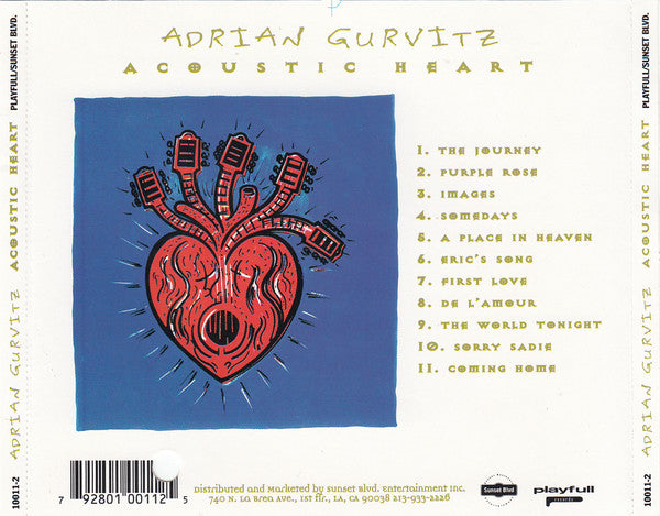 Adrian Gurvitz : Acoustic Heart (CD, Album, RE)