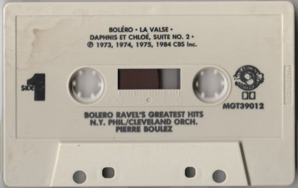 New York Philharmonic, The Cleveland Orchestra / Pierre Boulez : Bolero (Ravel's Greatest Hits) (Cass, Comp)